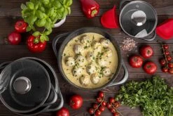 Smile 10-Delige Pannenset - Anti Aanbaklaag - Vaatwasser Bestendig - Zwart - MGK-17 -Pot Benodigdheden Winkel 1200x800 76