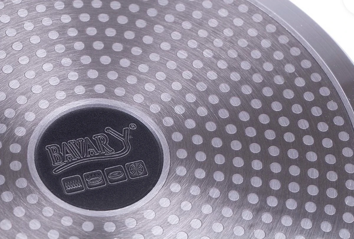 Bavary KATG22 Pan - Braadpan - Soeppan - Ø 22 Cm - Inductie - Keramisch - 3.3 Liter - Zwart 5 Bavary KATG22 Pan - Braadpan - Soeppan - Ø 22 Cm - Inductie - Keramisch - 3.3 Liter - Zwart - Afbeelding 5