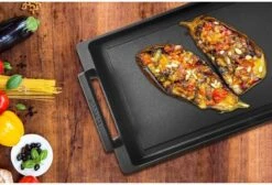 Eurolux Teppanyaki Plaat Met Grepen - 41 X 24 X 2.5 Cm - Zwart - Aluminium - Geschikt Voor Alle Warmtebronnen 17 Eurolux Teppanyaki Plaat Met Grepen - 41 X 24 X 2.5 Cm - Zwart - Aluminium - Geschikt Voor Alle Warmtebronnen -Pot Benodigdheden Winkel 1200x815 2