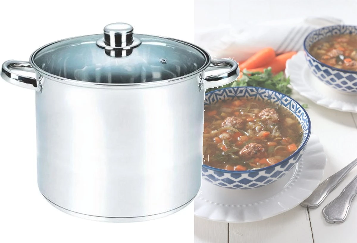 Michelino Soeppan - 6 Liter - RVS - Vaatwasserbestendigd - Ø22 Cm 3 Michelino Soeppan - 6 Liter - RVS - Vaatwasserbestendigd - Ø22 Cm - Afbeelding 3