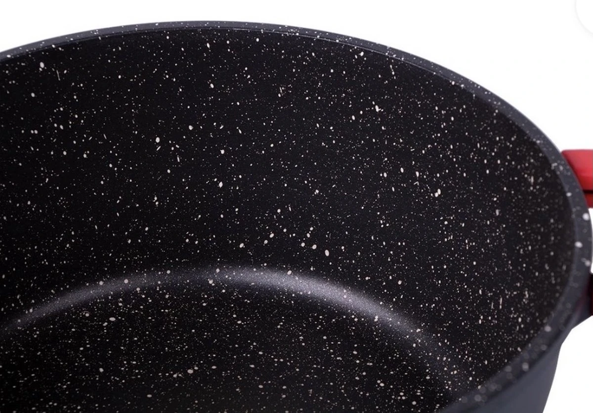 Bavary KATG22 Pan - Braadpan - Soeppan - Ø 22 Cm - Inductie - Keramisch - 3.3 Liter - Zwart 4 Bavary KATG22 Pan - Braadpan - Soeppan - Ø 22 Cm - Inductie - Keramisch - 3.3 Liter - Zwart - Afbeelding 4