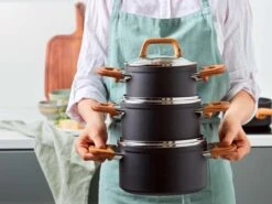 Gero Mark Kookpannenset - 4-delig - Zwart - Houtlook Grepen - Inductie - PFAS-vrij -Pot Benodigdheden Winkel 1200x900 3