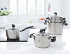 BK Conical Cool Pannenset - 5-delig - RVS - Geschikt Voor Alle Warmtebronnen -Pot Benodigdheden Winkel 1200x929