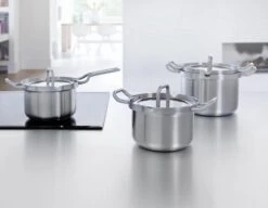 BK Q-linair Master Glas Pannenset - 5-delig - Glazen Deksel - Veilig Afgietsysteem - Inductie -Pot Benodigdheden Winkel 1200x934 4