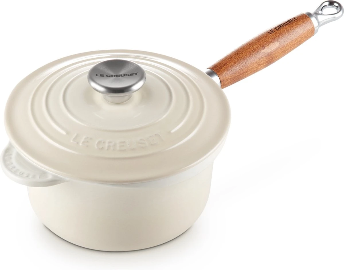 Le Creuset Steelpan - Met Deksel - Tradition - Meringue - ø 18 Cm / 1.8 Liter 4 Le Creuset Steelpan - Met Deksel - Tradition - Meringue - ø 18 Cm / 1.8 Liter - Afbeelding 4