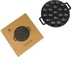 Poffertjespan - Gietijzer - Ø 24 Cm - Poffertjesmaker - 19 Poffertjes - Poffertjespan Inductie -Pot Benodigdheden Winkel 1200x951