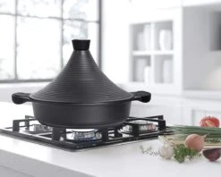 Aluminium Tajine Agadir- Matt Black Geschikt Ook Voor Inductie -Pot Benodigdheden Winkel 1200x960