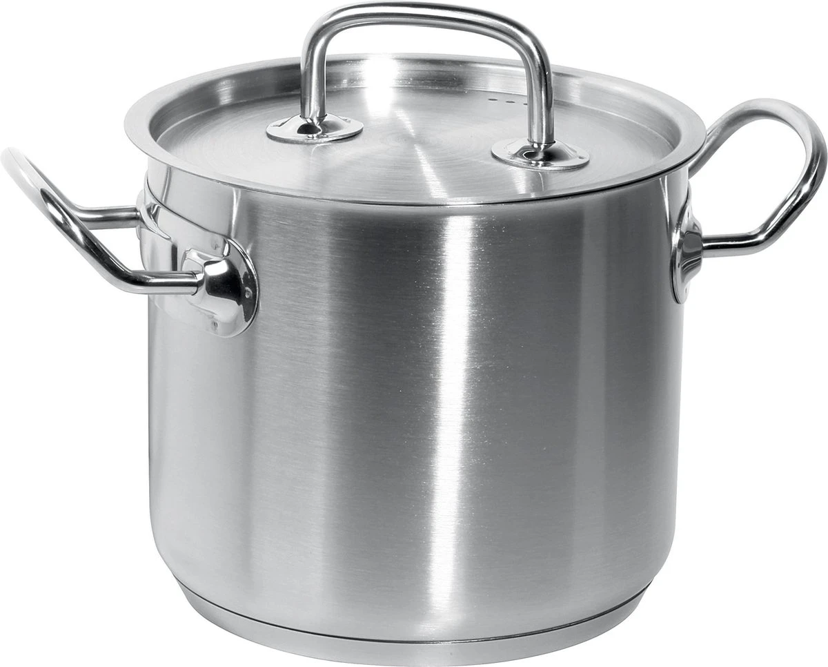 Hendi RVS Kookpan Hoog 5 Liter Kitchen Line + Deksel 3 Hendi RVS Kookpan Hoog 5 Liter Kitchen Line + Deksel - Afbeelding 3