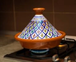 CRAFLAIR ~ Tajine ~ Ø 30 Cm ~ Geschikt Voor Inductie - Adapter ~ Handgemaakt ~ Geglazuurd Keramiek -Pot Benodigdheden Winkel 1200x982 2
