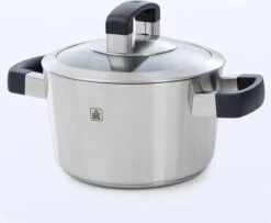 BK Conical Cool Glas Pannenset - 4-delig - RVS - Glazen Deksel - Inductie -Pot Benodigdheden Winkel 1200x988