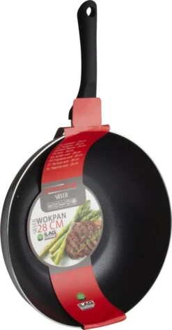 Löwenthal Hoogwaardige Wokpan PRO - Ø 28 Cm - PFOA Vrije Anti-aanbaklaag - Zwart - Chef's Choice 3 Löwenthal Hoogwaardige Wokpan PRO - Ø 28 Cm - PFOA Vrije Anti-aanbaklaag - Zwart - Chef's Choice -Pot Benodigdheden Winkel 628x1200