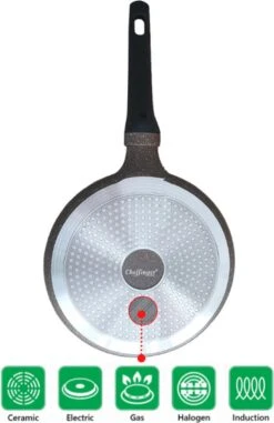 Cheffinger Pannenkoekenpan - Antiaanbaklaag - Krasbestendig - 28cm 9 Cheffinger Pannenkoekenpan - Antiaanbaklaag - Krasbestendig - 28cm -Pot Benodigdheden Winkel 778x1200