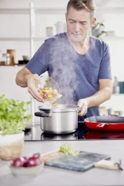 BK Flow Cool Pannenset - 4-delig – RVS Deksels - Veilig Afgietsysteem - Geschikt Voor Alle Warmtebronnen -Pot Benodigdheden Winkel 799x1200