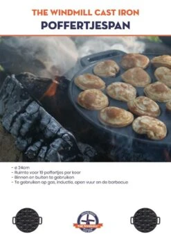 The Windmill Poffertjespan 30 Cm Gietijzer 2,3 Kg Zwart 12 The Windmill Poffertjespan 30 Cm Gietijzer 2,3 Kg Zwart -Pot Benodigdheden Winkel 847x1200 1