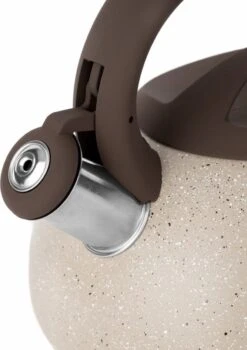 Florina Lava Fluitketel RVS Met Steen Coating 2,5L Voor Alle Warmtebronnen - Waterketel - Waterkoker - Cool Touch Handvat - Bruin / Beige -Pot Benodigdheden Winkel 848x1200 8