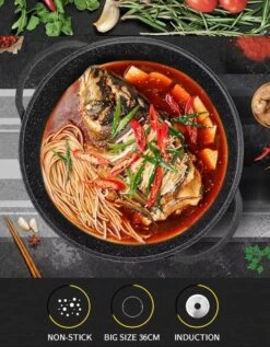 Cheffinger | Luxe Wokpan Met Deksel | 36CM | Alle Warmtebronnen | Oriental 8 Cheffinger | Luxe Wokpan Met Deksel | 36CM | Alle Warmtebronnen | Oriental -Pot Benodigdheden Winkel 935x1200